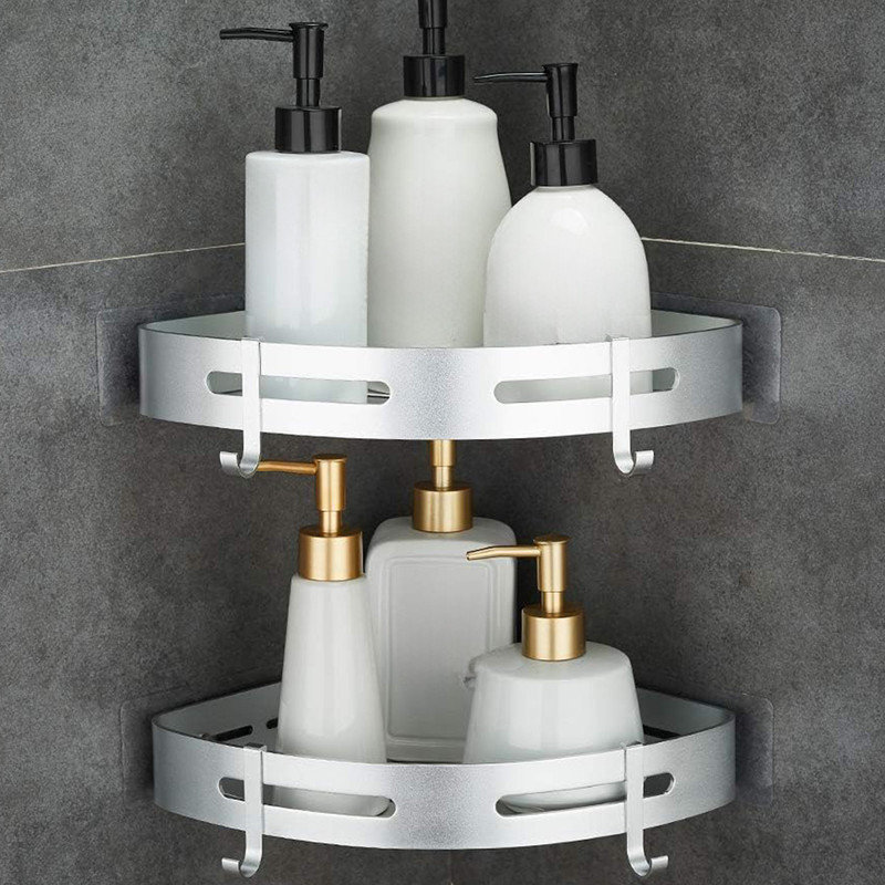 Rebrilliant Corner Shelf Bathroom Shower Caddy Organizer for Toilet No ...